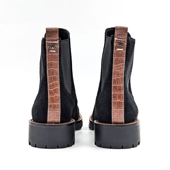 Sam Edelman Women Jacklyn Black Suede Chelsea Boots size 8 - Picture 4 of 11